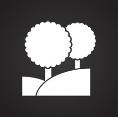 Nature related icon on background for graphic and web design. Simple vector sign. Internet concept symbol for website button or mobile app.