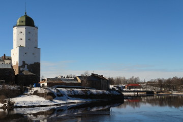 Fototapeta na wymiar Medieval castle, Vyborg town