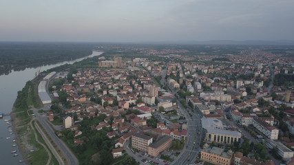 Obraz premium Aerial view of the city