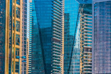 Modern residential architecture of Dubai, UAE - obrazy, fototapety, plakaty