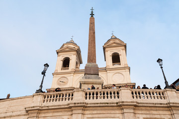 Eglise Trinité des monts à Rome en Italie