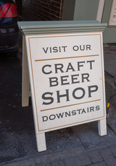 Craft beer shop sign
