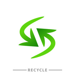 Vector illustration of recycle symbol