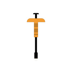 Tool is a chisel on a white background