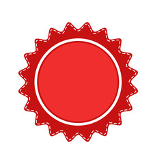 color circle seal stamp lace design, stock vector illustration, eps 10