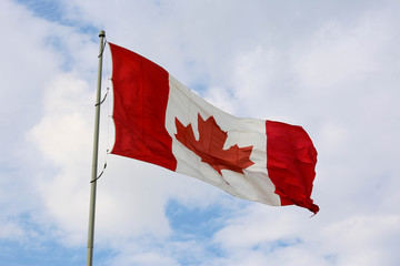 Waving Canadian Flag
