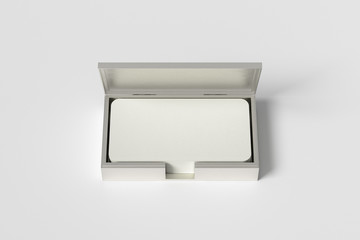 Business card box holder