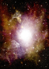 galaxy in a free space