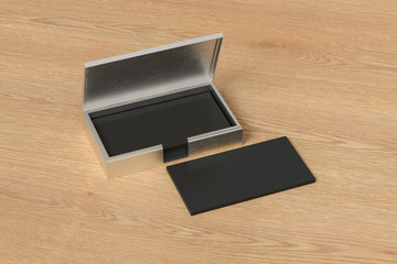 Business card box holder