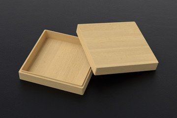 Flat  square box