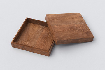 Flat  square box