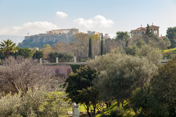 Fototapeta na wymiar The Acropolis of Athen