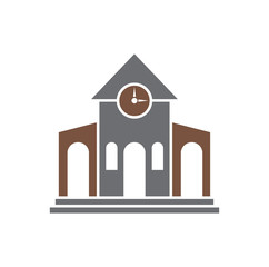 Railroad related icon on background for graphic and web design. Simple vector sign. Internet concept symbol for website button or mobile app.