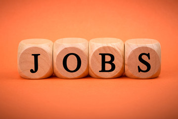 Jobs Wooden Blocks isolated For Business