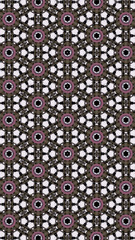 Ornate geometric pattern and abstract multicolored background