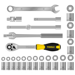 realistic vector tools. set