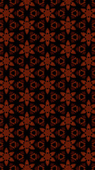 Ornate geometric pattern and abstract multicolored background