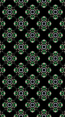 Fototapeta premium Ornate geometric pattern and abstract multicolored background