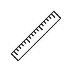Ruler line style icon. Vector. Isolated.