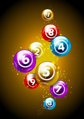 Vector colorful lottery / bingo ball