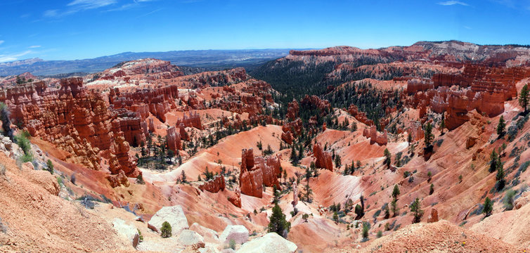 panoramic view over amphitheater im Bryce Canyon National Park