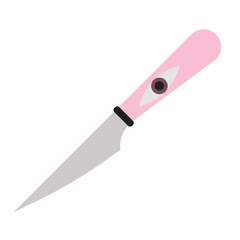 Knife flat illustration on white