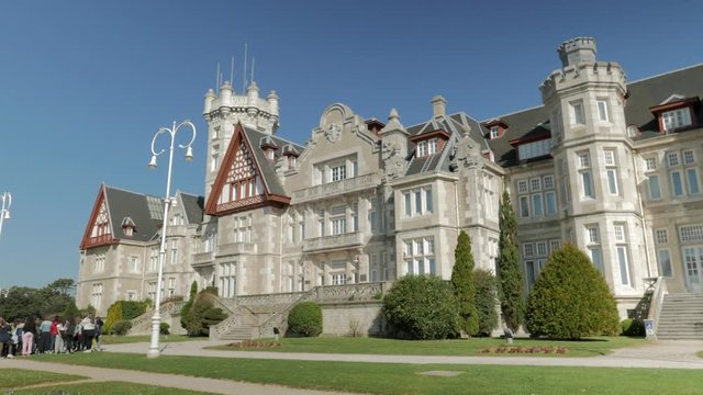 The Royal Palace of La Magdalena in the city of Santander (Spain)