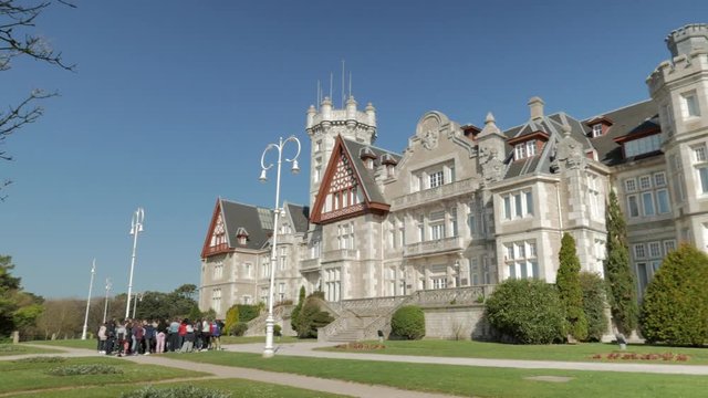 The Royal Palace of La Magdalena in the city of Santander (Spain)