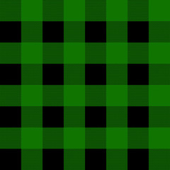 St. Patricks day tartan plaid. Scottish pattern in green and white cage. Scottish cage. Traditional Scottish checkered background. Seamless fabric texture. Vector illustration