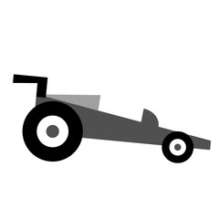 Sport car flat illustration on white