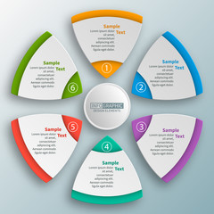 Abstract 3D Paper Infographics. Business template .Vector illustration