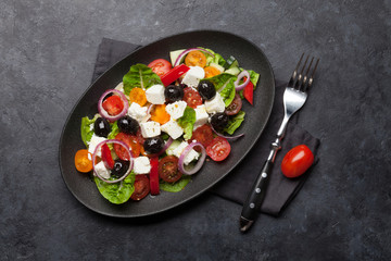Greek salad plate