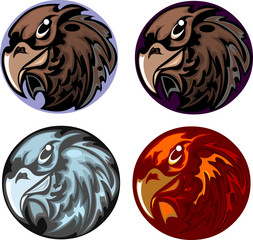 Eagle Head Mascot Sports Team Logo Template Vector