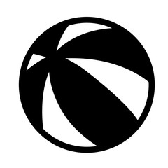 Ball flat illustration on white