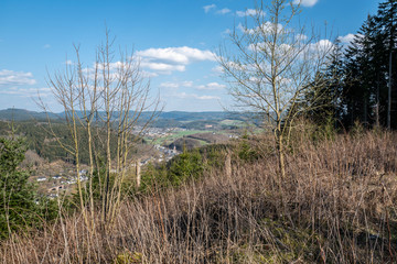 Sauerländer Berge von oben