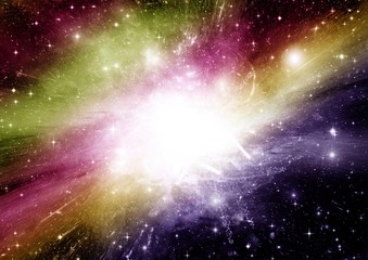galaxy in a free space