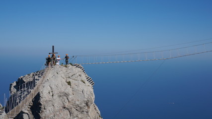 the top of the mountain