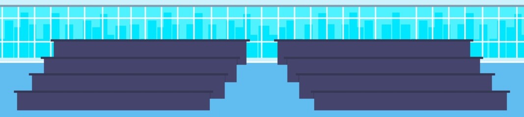 empty college lecture hall modern amphitheater university classroom interior education learning concept flat horizontal banner