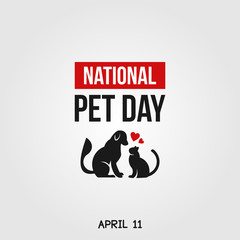 National Pet Day Vector Design Template