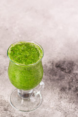 green smoothies (greens, spinach, celery, avocado and more) super food. Food background