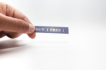 Promotion tag buy 1 get 1 free