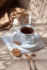 A Cup of tea in the morning light