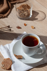 A Cup of tea in the morning light