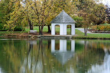 Gazebo And Pond