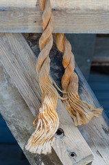 Manilla Hemp Rope with Frayed Ends