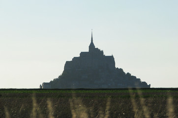 Isle abbey Mont Saint Michel in Normandy, France.