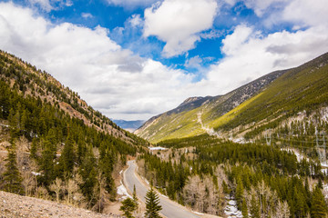 Mountain hillside near Georgetown, Colorado.  Guanella Pass Road.