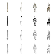 Vector design of medicine and clinic icon. Collection of medicine and medical vector icon for stock.