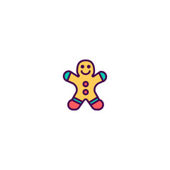 Gingerbread icon design. Gastronomy icon vector design