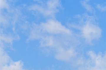 Beautiful blue sky with light clouds as background.